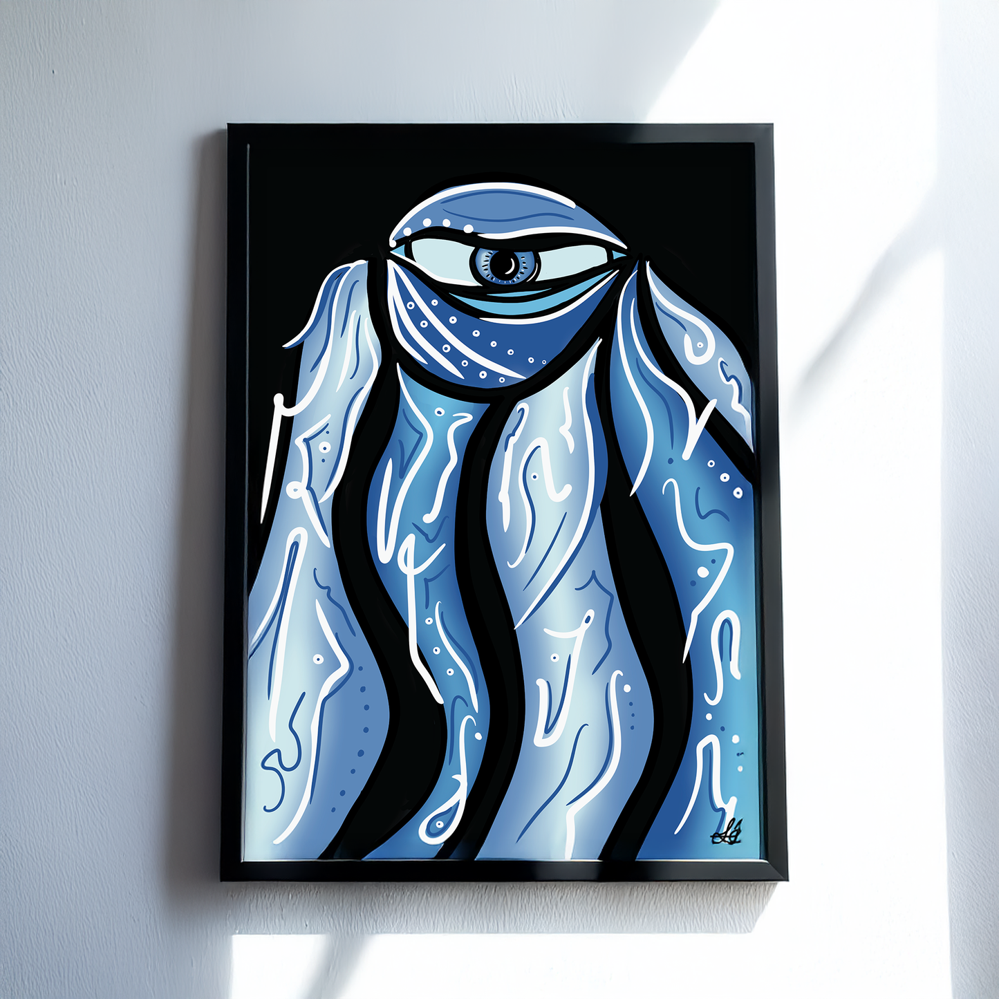 Data Stream Art Print