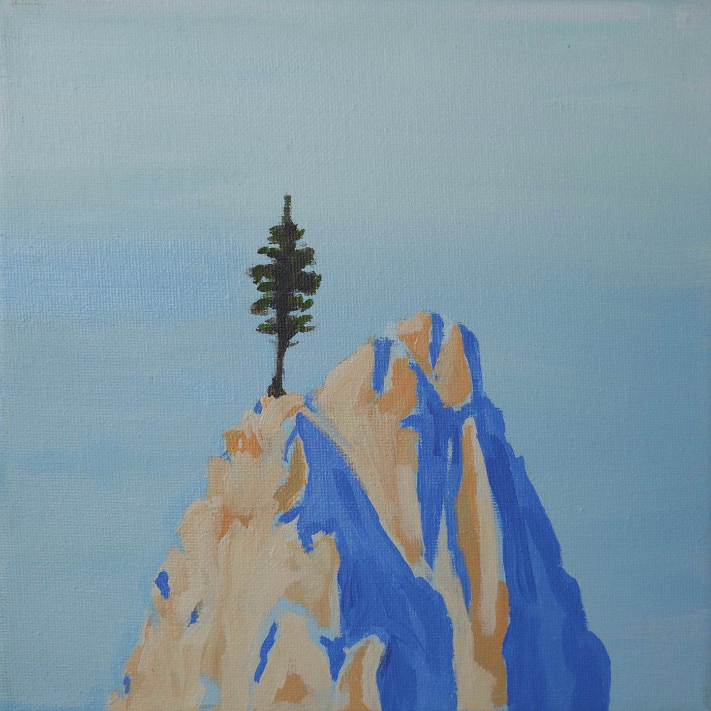 The Divide — Original Colorado Mountain Painting, 8x8
