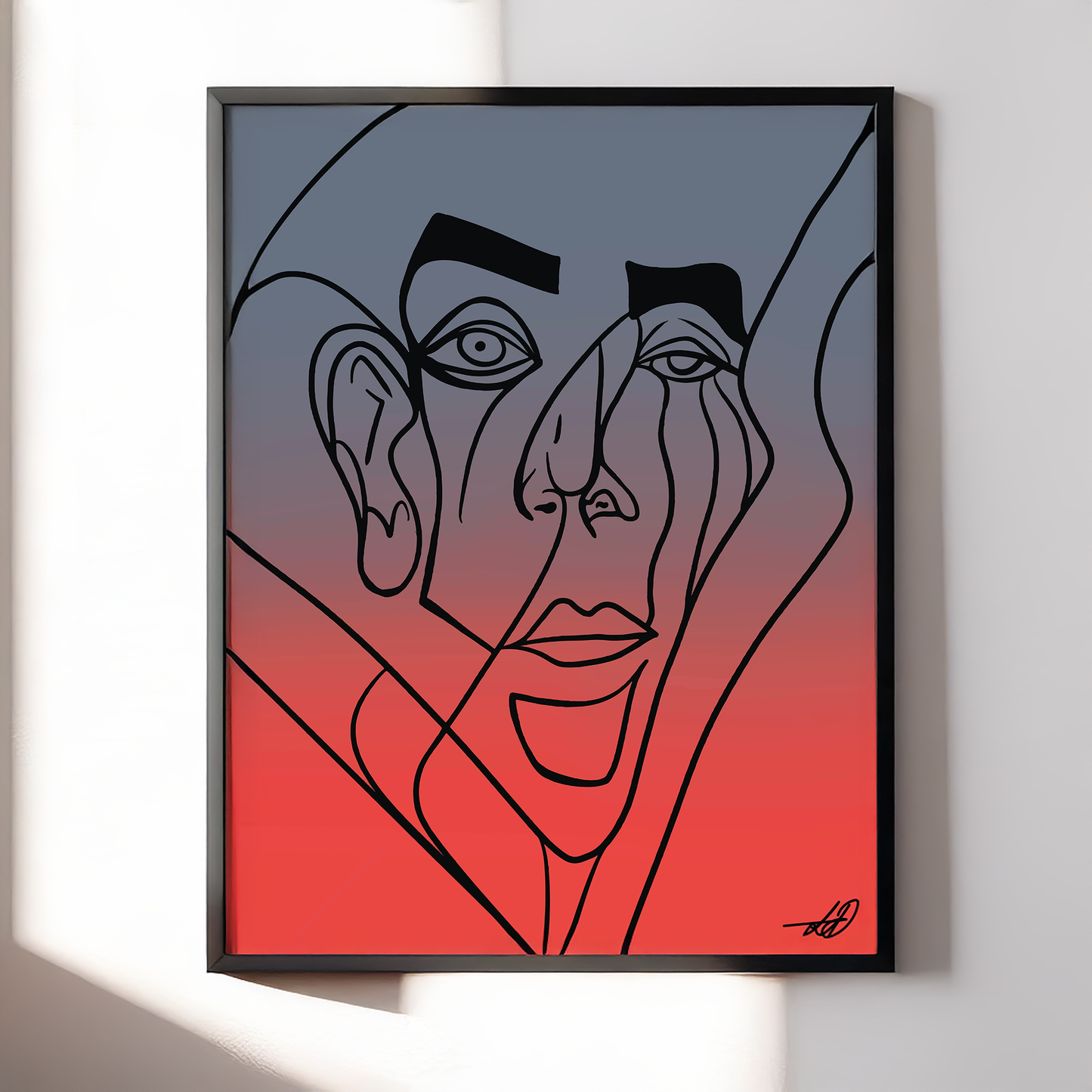Blurry Lines Art Print