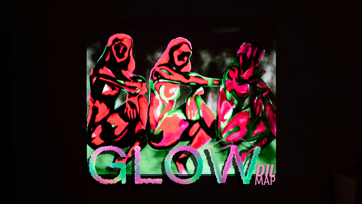 GLOW  — Limited Edition Framed Projection Artwork w/ Dilmap