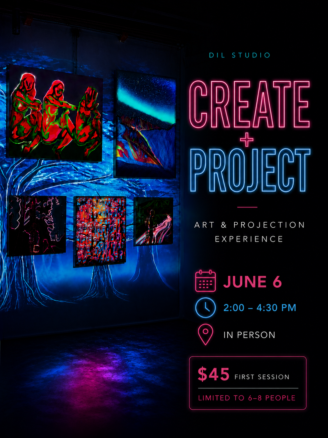 Create + Project: Art & Projection Experience (In-Person)